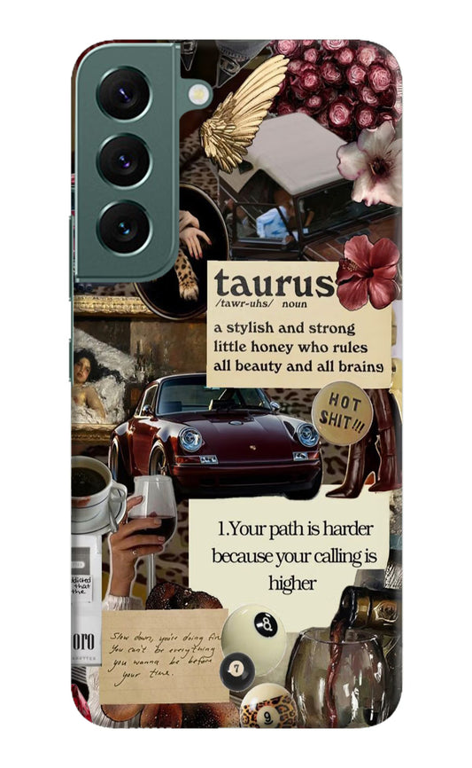 Taurus Zodiac Samsung S22 Plus Hard Case Back Cover by Casekaro