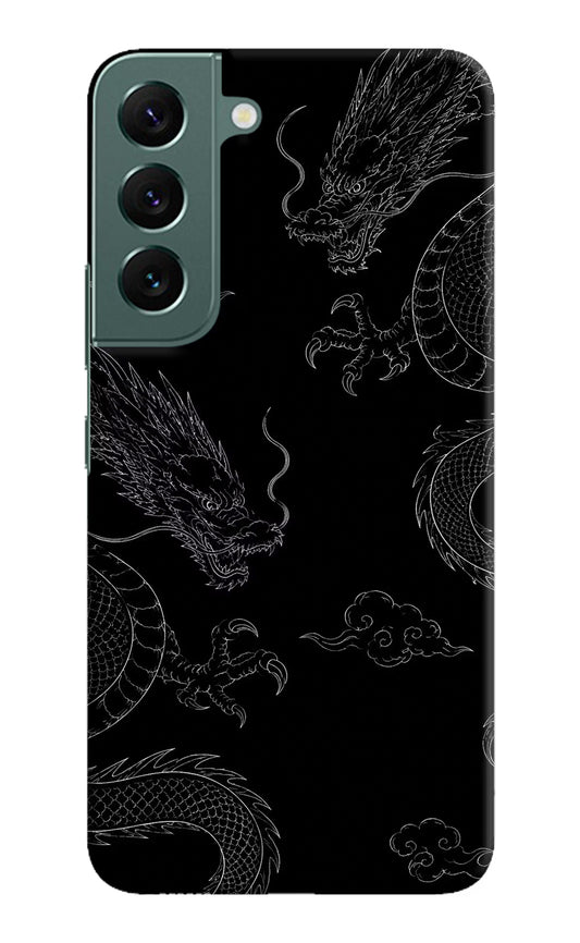Twin Dragons Samsung S22 Plus Hard Case Back Cover by Casekaro
