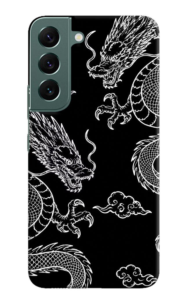 Twin Dragons Samsung S22 Plus Hard Case Back Cover by Casekaro