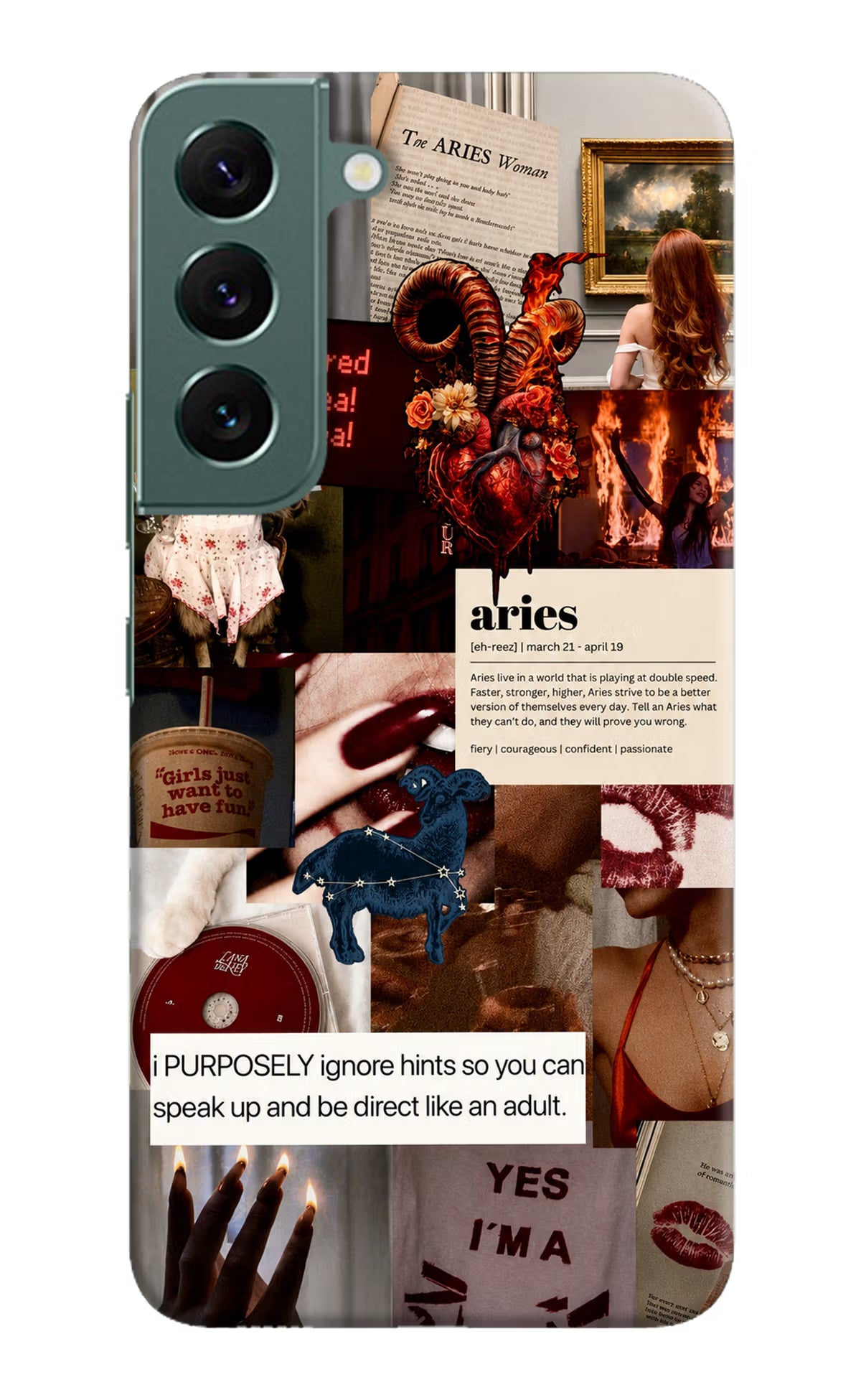 Zodiac Aries Samsung S22 Plus Back Cover