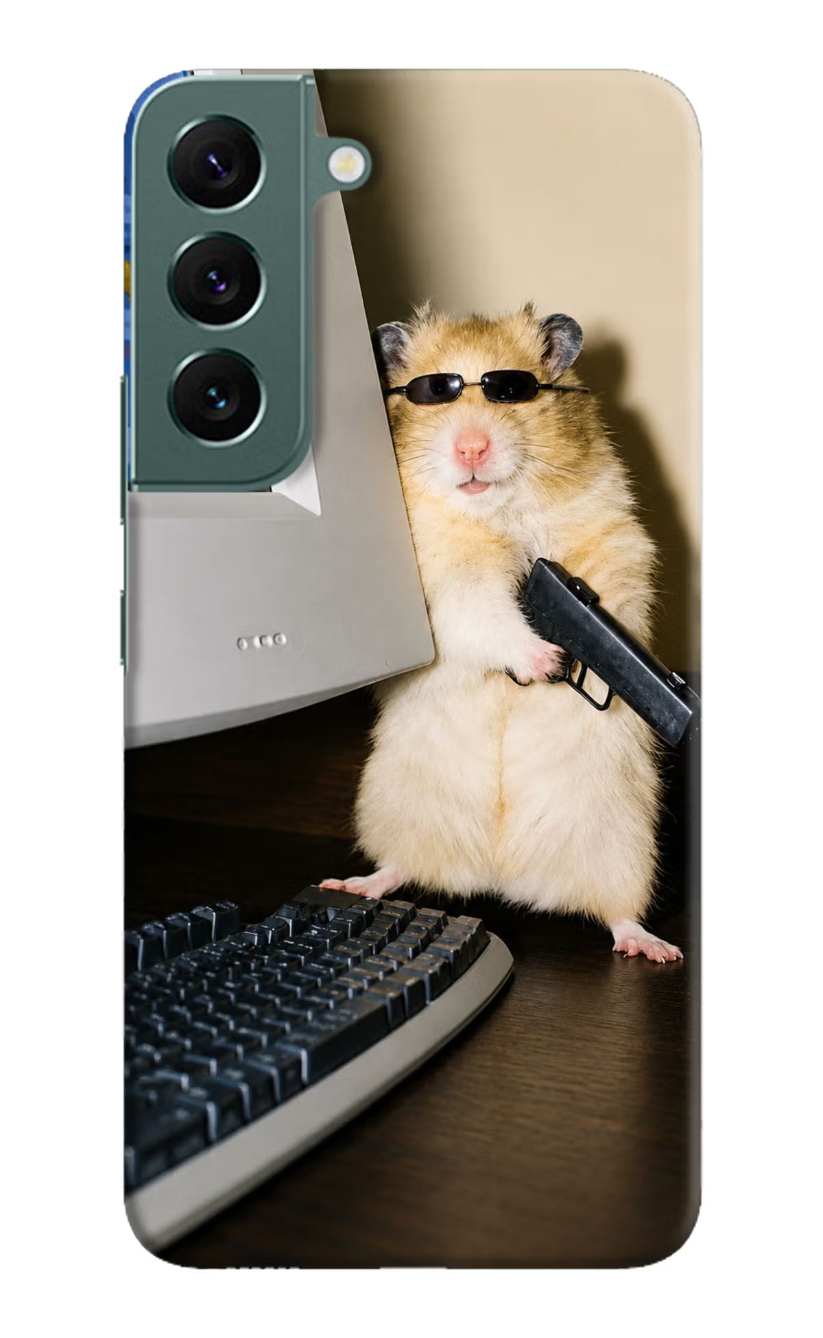 Hacker Hamster Samsung S22 Plus Back Cover