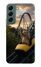 Rollercoaster Dog Samsung S22 Plus Hard Case Back Cover by Casekaro