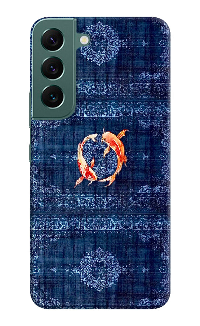 Koi Blue Samsung S22 Plus Hard Case Back Cover by Casekaro
