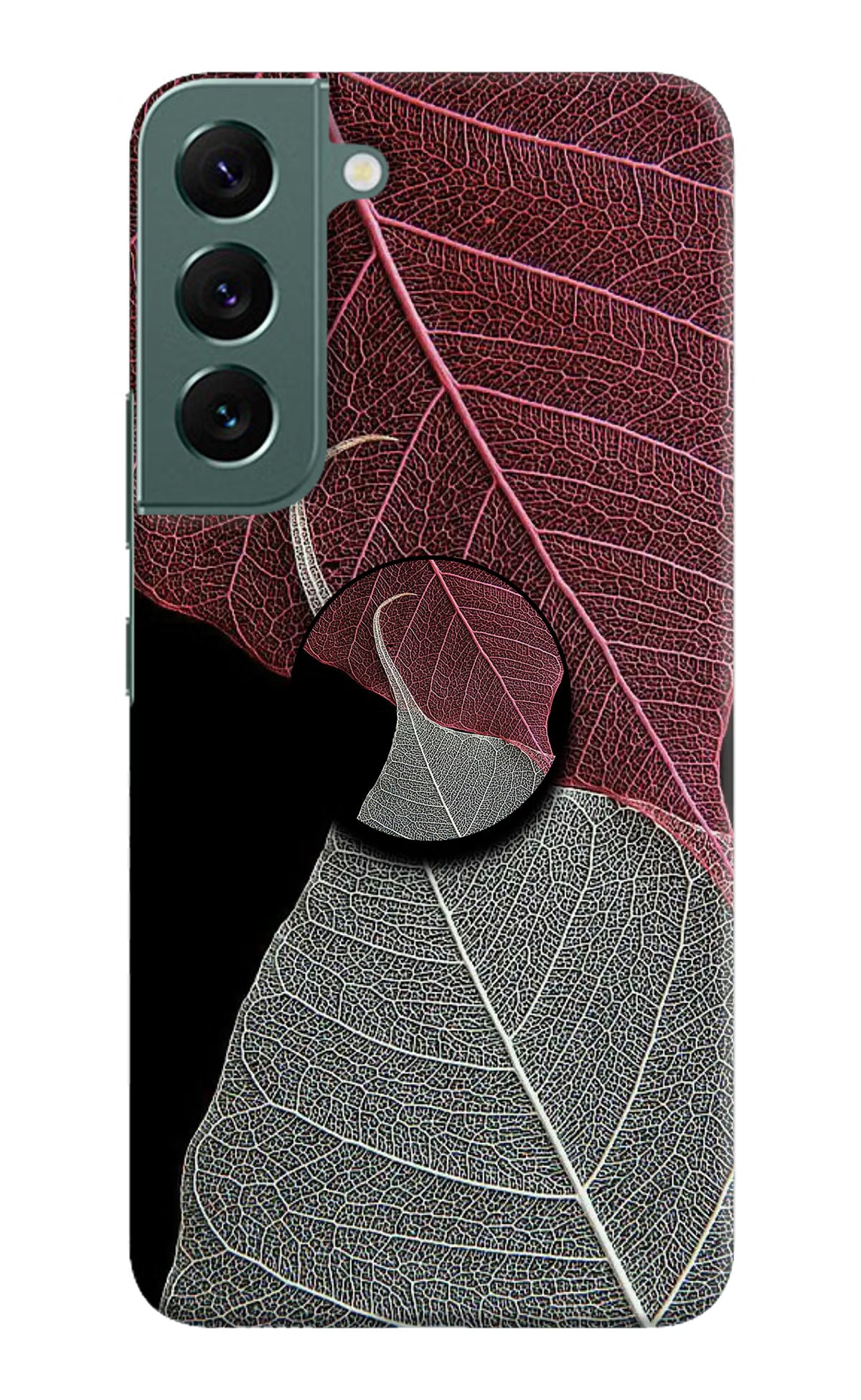 Leaf Pattern Samsung S22 Plus Pop Case by Casekaro