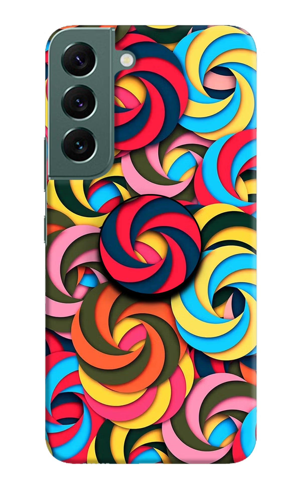 Spiral Pattern Samsung S22 Plus Pop Case by Casekaro