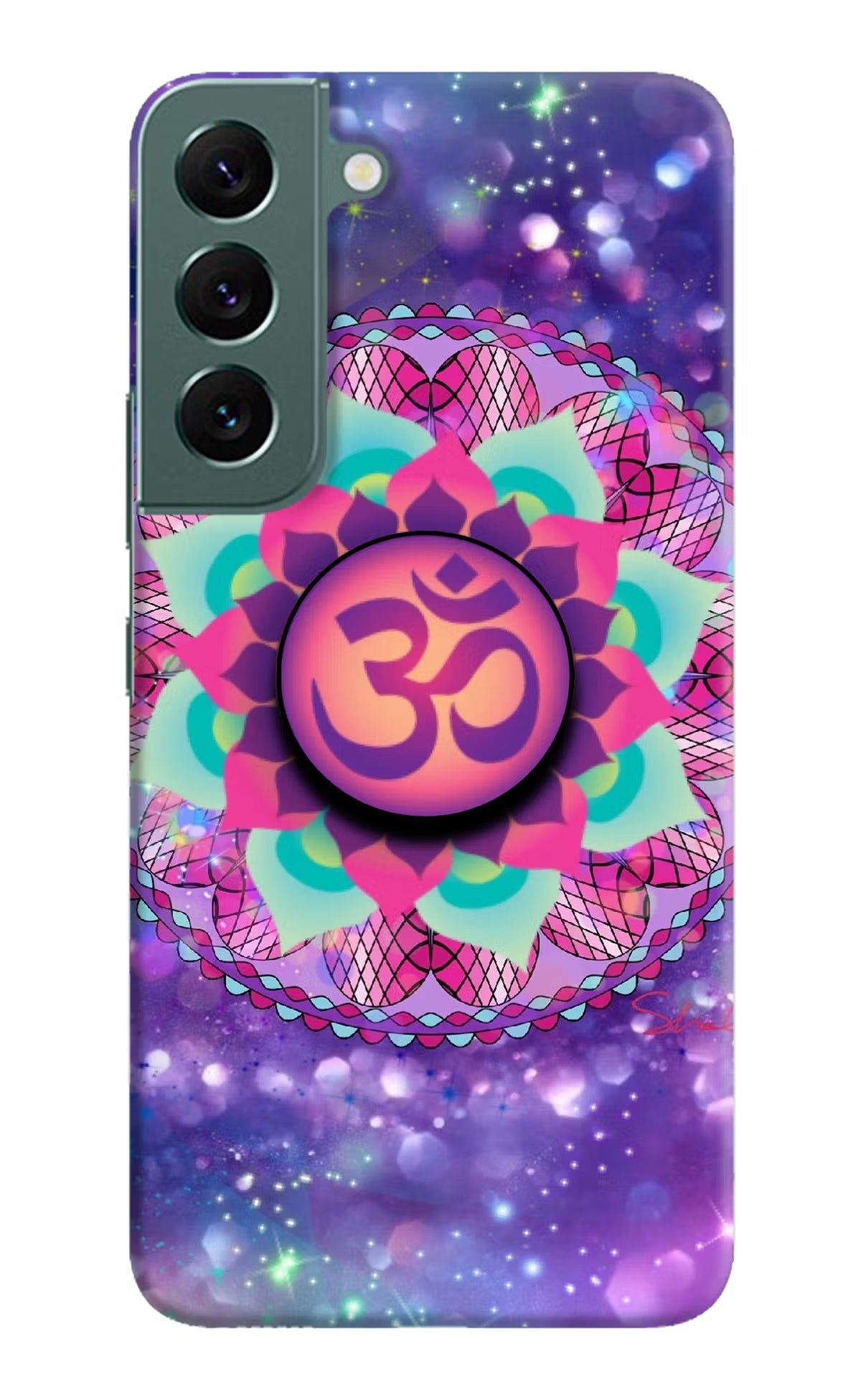 Om Purple Samsung S22 Plus Pop Case by Casekaro