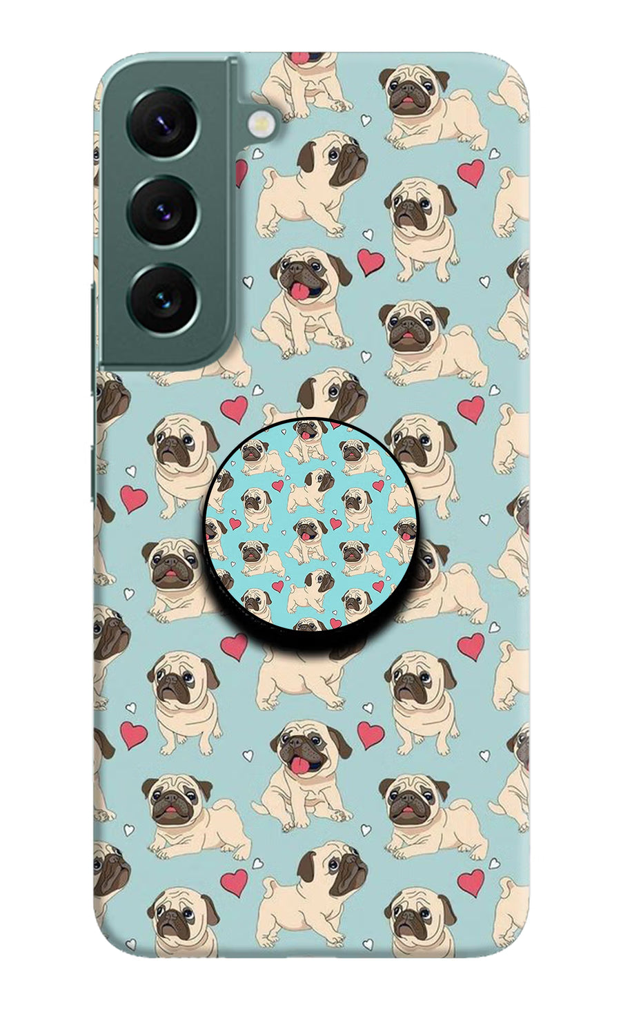Pug Dog Samsung S22 Plus Pop Case, Hard case