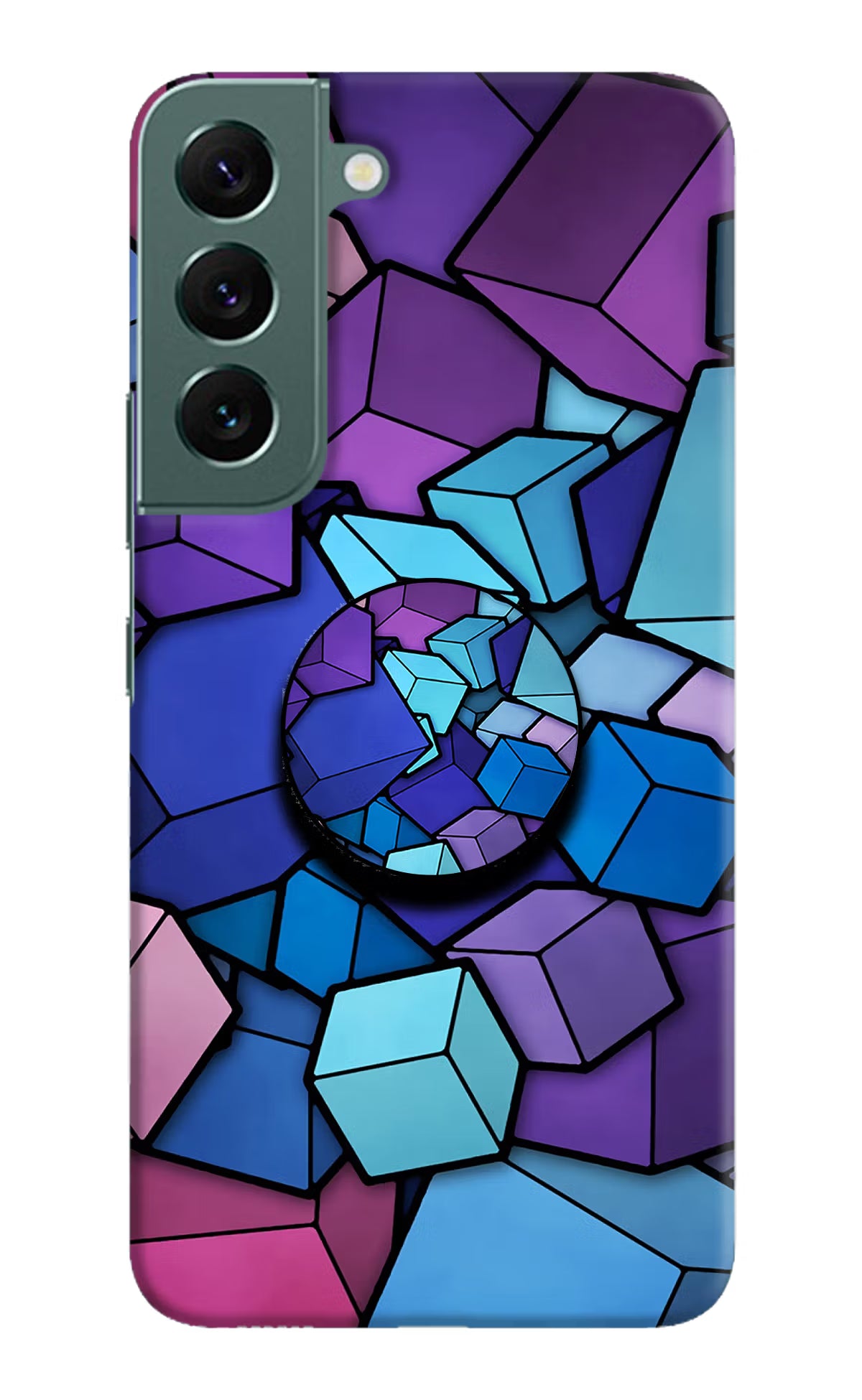 Cubic Abstract Samsung S22 Plus Pop Case by Casekaro