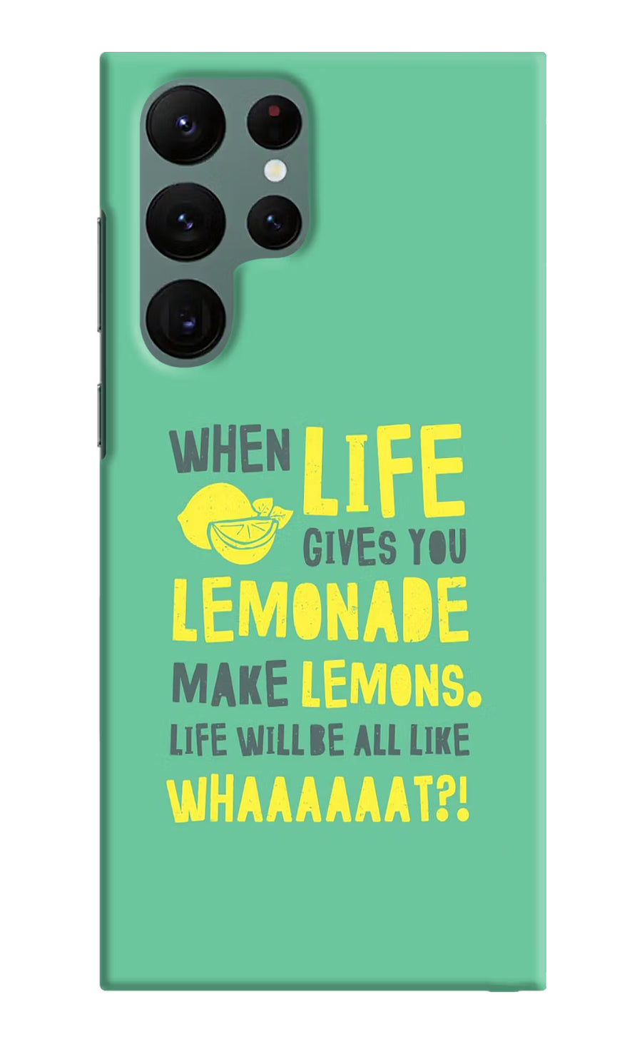 Quote Samsung S22 Ultra Back Cover, Hard case