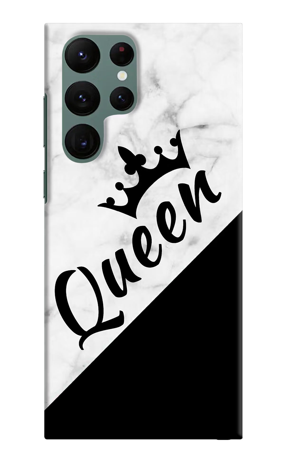 Queen Samsung S22 Ultra Hard Case Back Cover by Casekaro