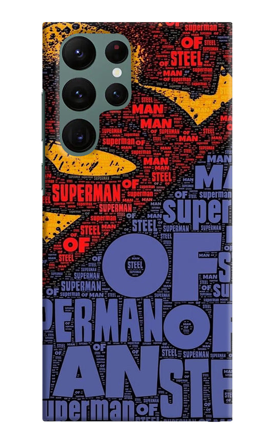 Superman Samsung S22 Ultra Hard Case Back Cover by Casekaro