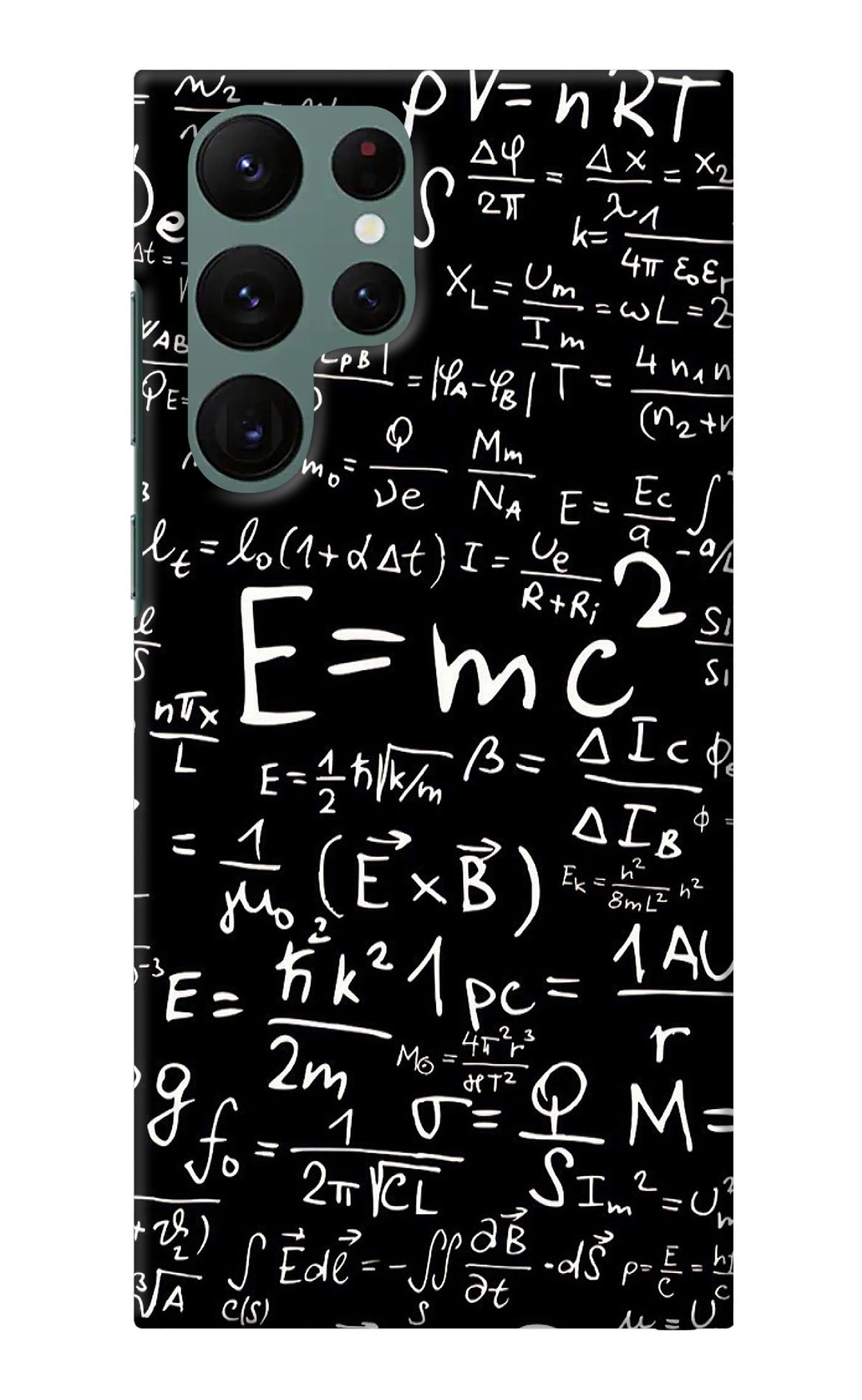 Physics Albert Einstein Formula Samsung S22 Ultra Back Cover