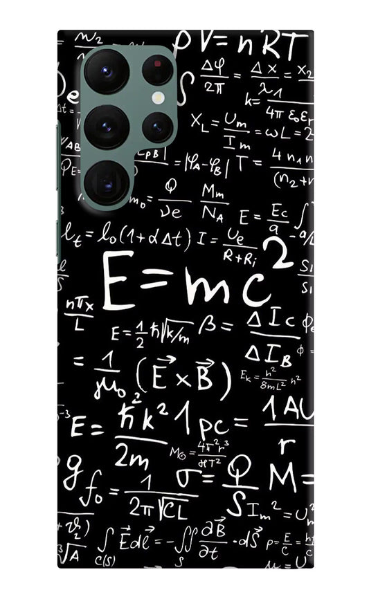 Physics Formula Samsung S22 Ultra Hard Case Back Cover by Casekaro