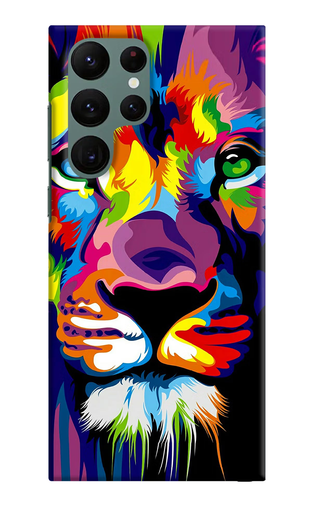 Lion Samsung S22 Ultra Hard Case Back Cover by Casekaro