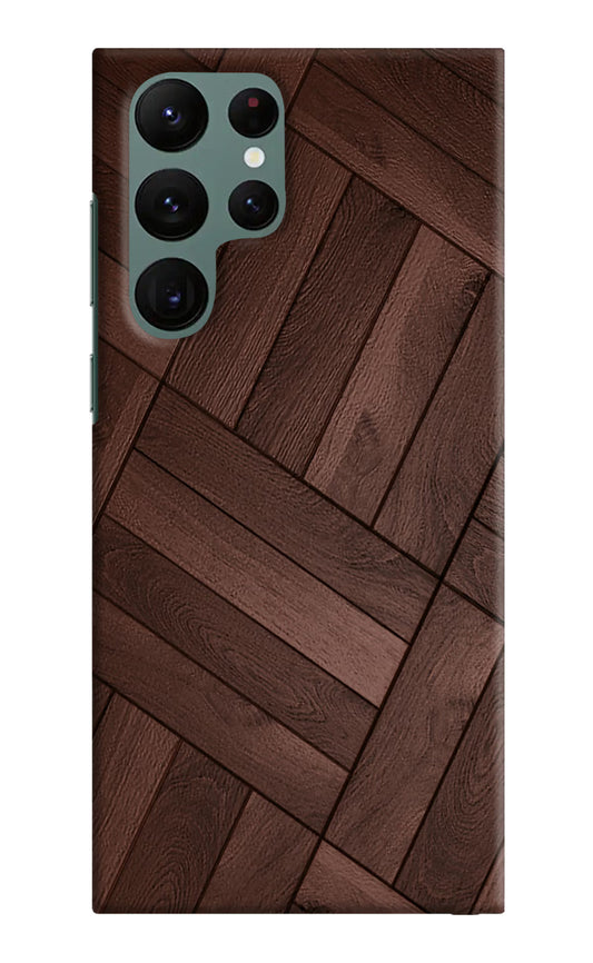 Wooden Texture Design Samsung S22 Ultra Hard Case Back Cover by Casekaro