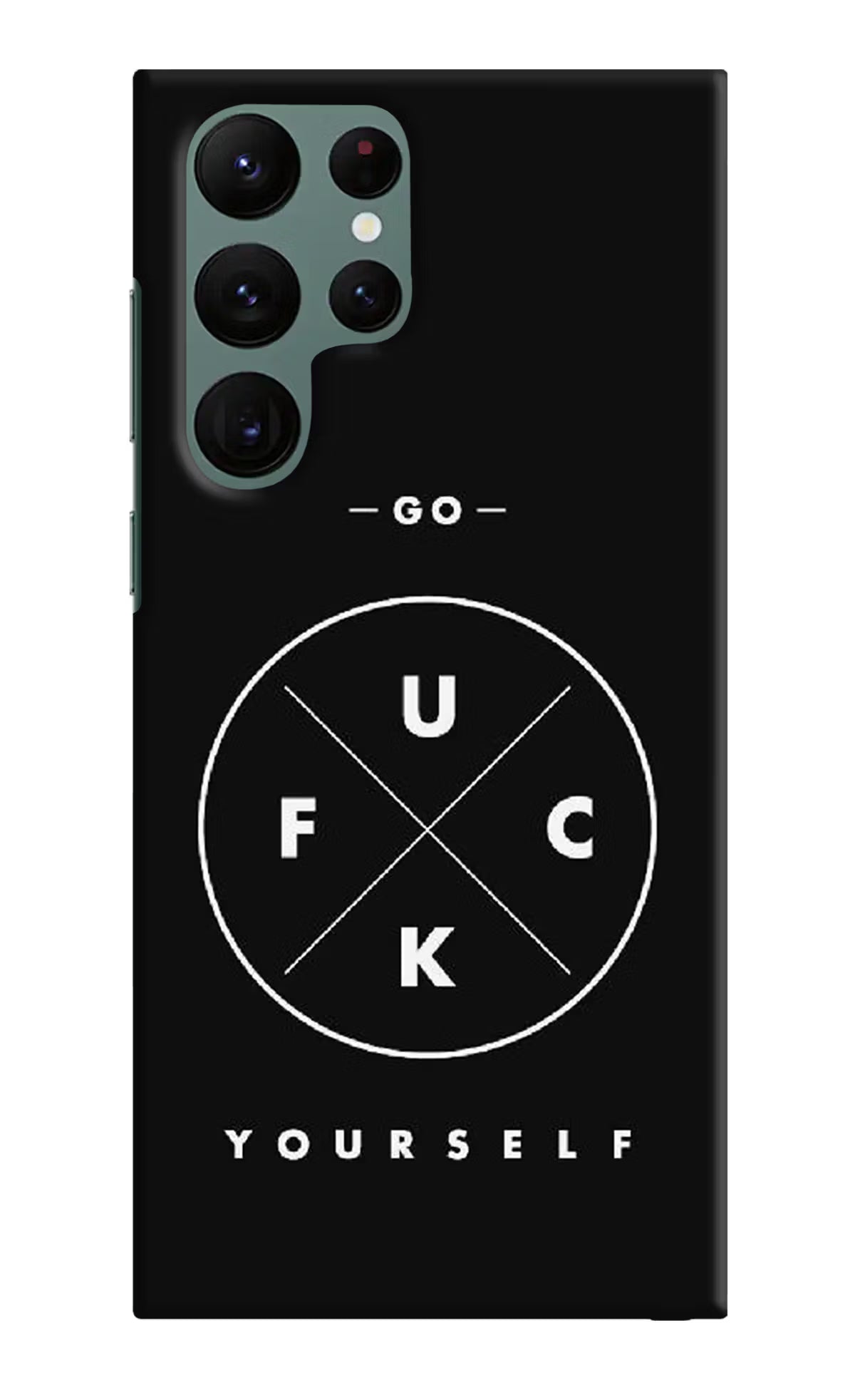 Go Fuck Yourself Samsung S22 Ultra Hard Case Back Cover by Casekaro
