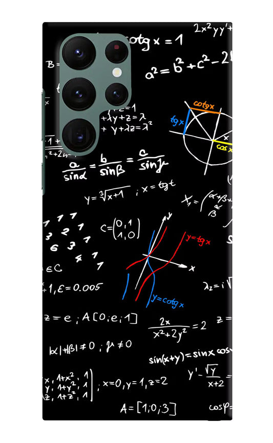 Mathematics Formula Samsung S22 Ultra Hard Case Back Cover by Casekaro