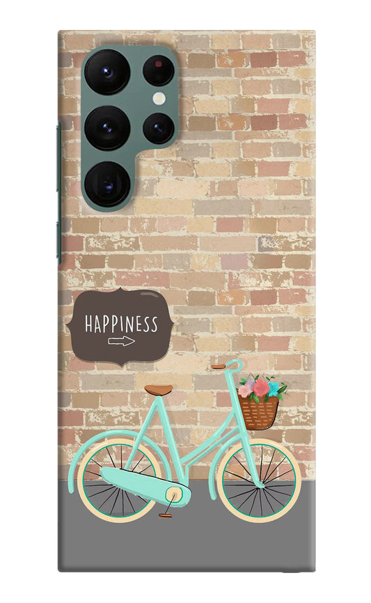 Happiness Artwork Samsung S22 Ultra Hard Case Back Cover by Casekaro