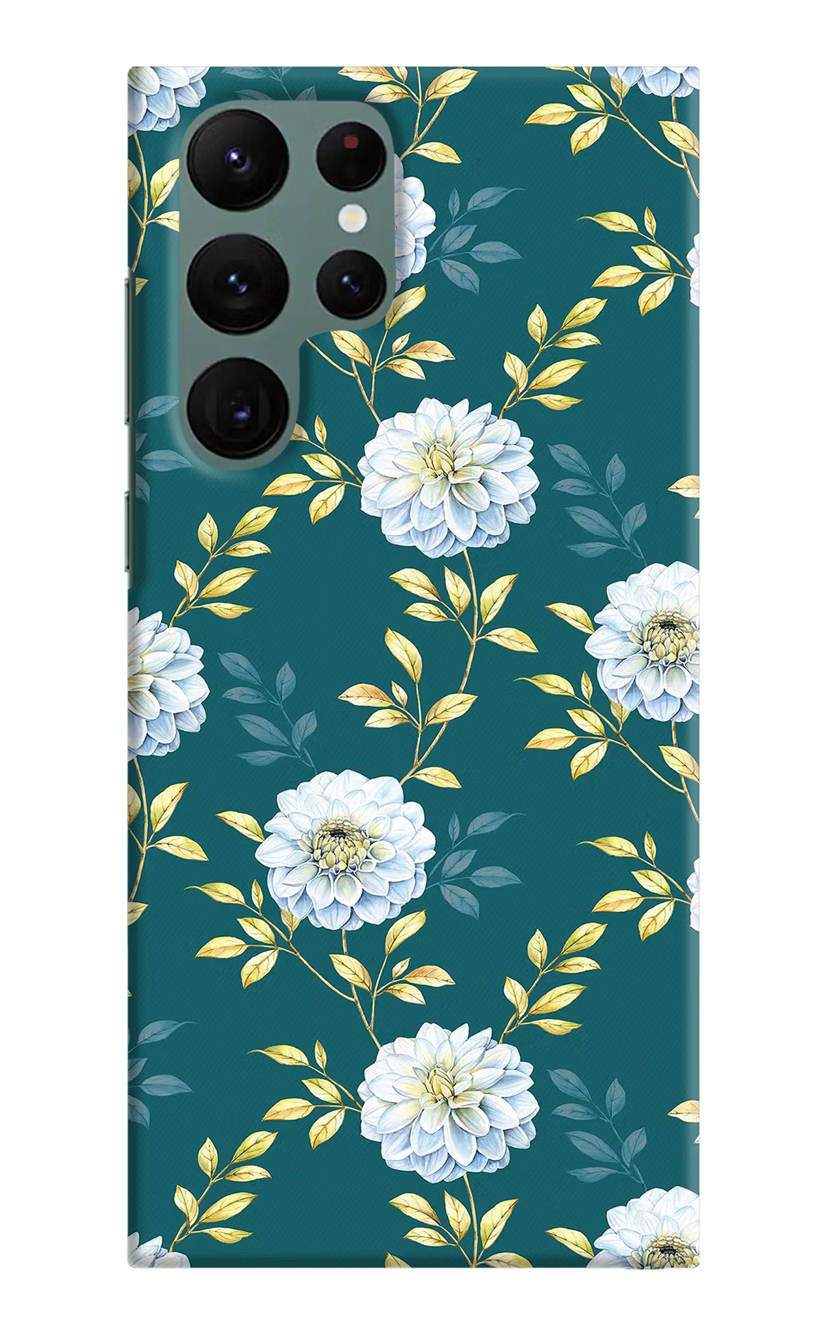 Flowers Samsung S22 Ultra Hard Case Back Cover by Casekaro