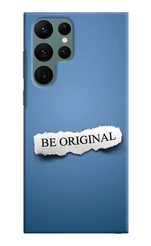Be Original Samsung S22 Ultra Hard Case Back Cover by Casekaro