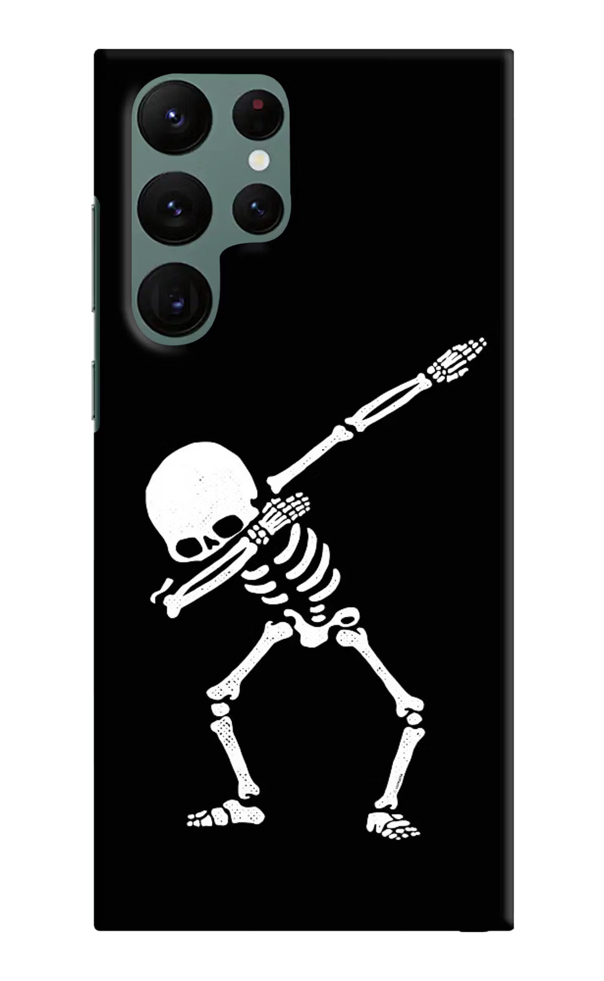 Dabbing Skeleton Art Samsung S22 Ultra Hard Case Back Cover by Casekaro