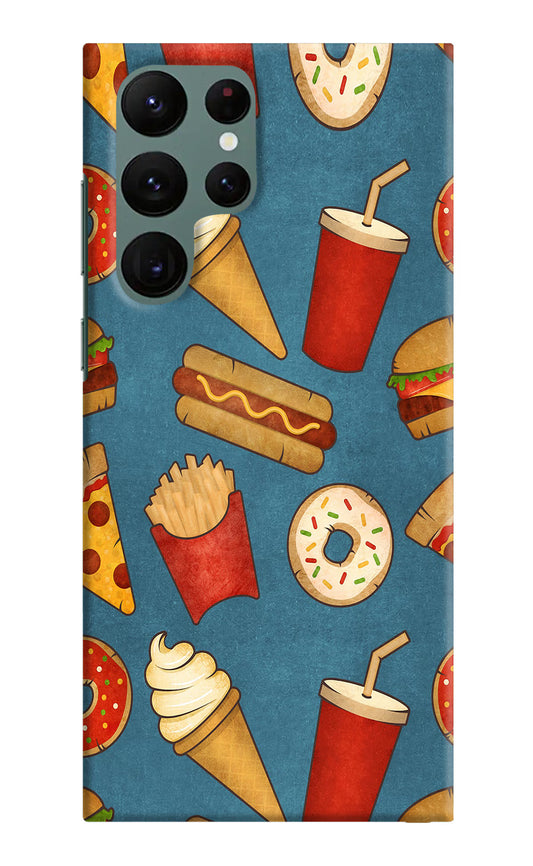Foodie Samsung S22 Ultra Hard Case Back Cover by Casekaro