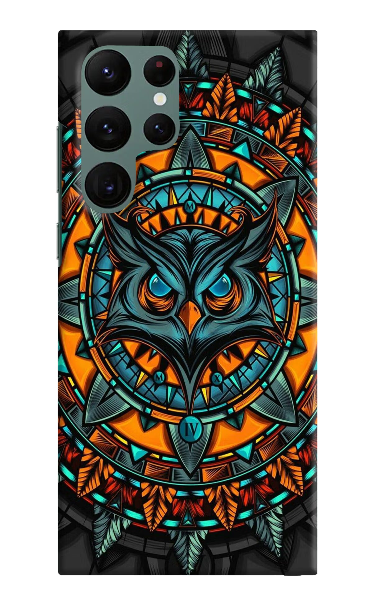 Angry Owl Art Samsung S22 Ultra Hard Case Back Cover by Casekaro