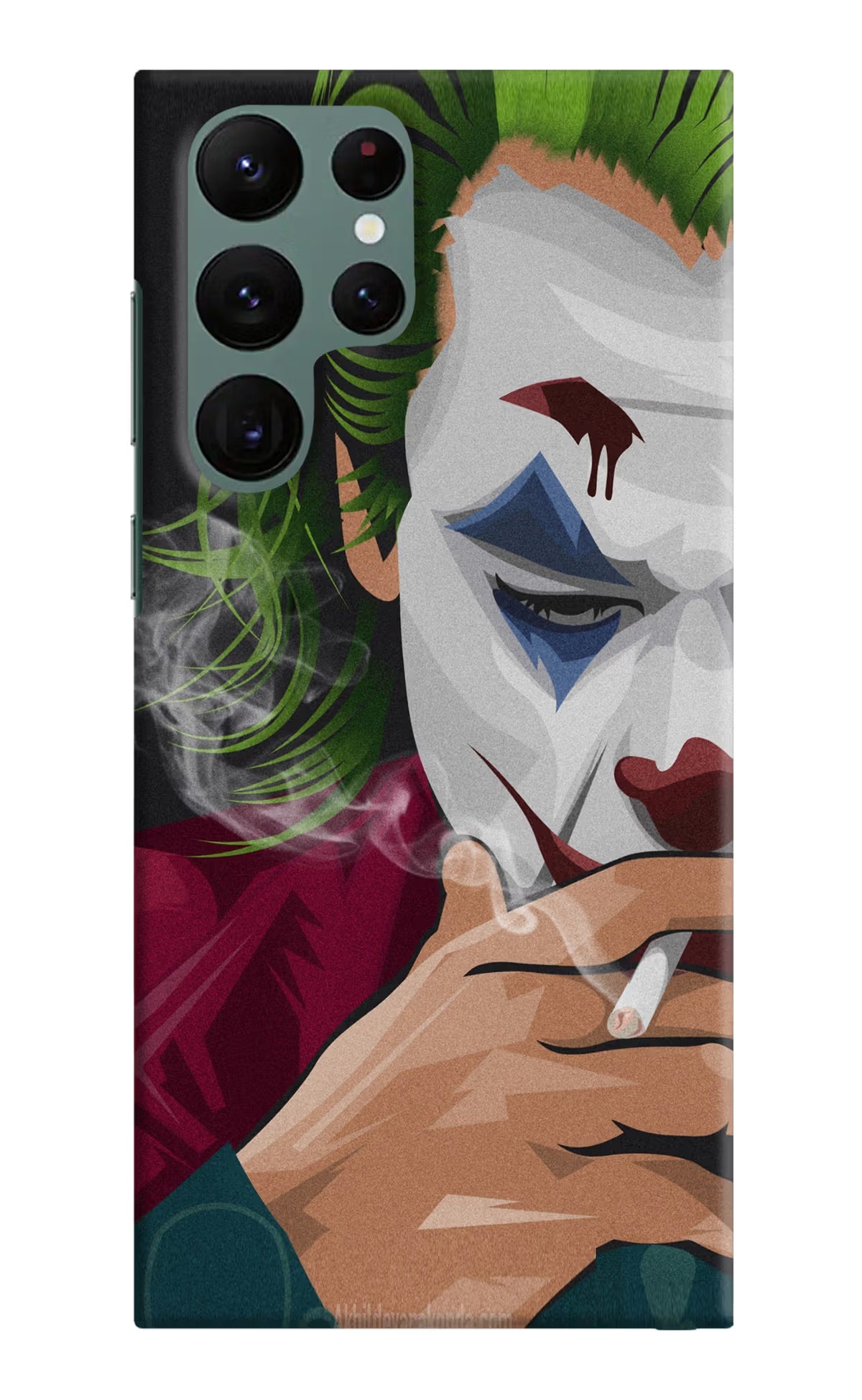 Joker Smoking Samsung S22 Ultra Hard Case Back Cover by Casekaro