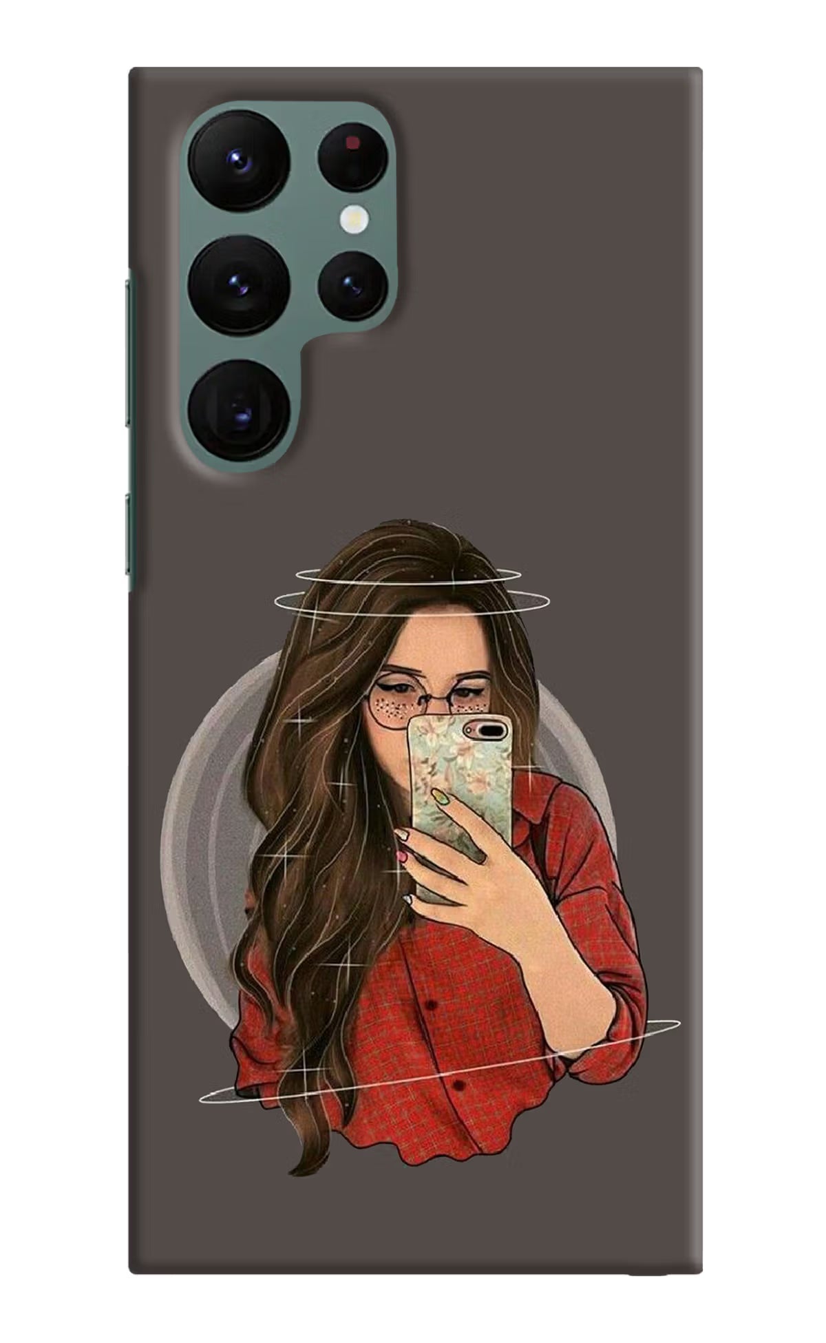 Selfie Queen Samsung S22 Ultra Hard Case Back Cover by Casekaro