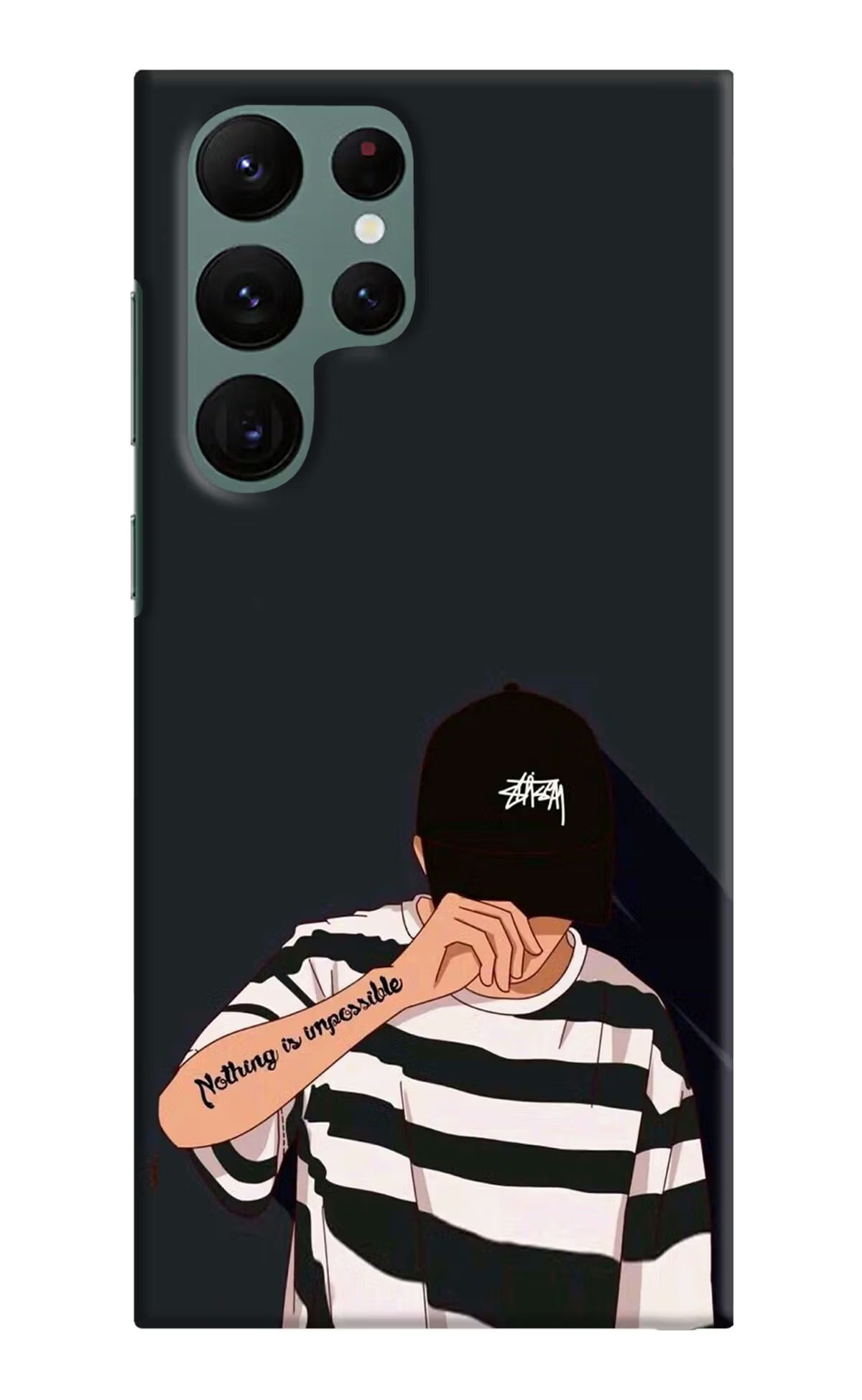 Aesthetic Boy Samsung S22 Ultra Hard Case Back Cover by Casekaro