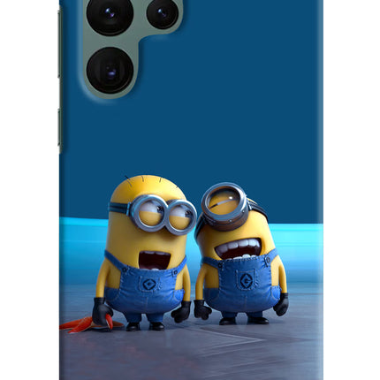 Minion Laughing Samsung S22 Ultra Hard Case Back Cover by Casekaro