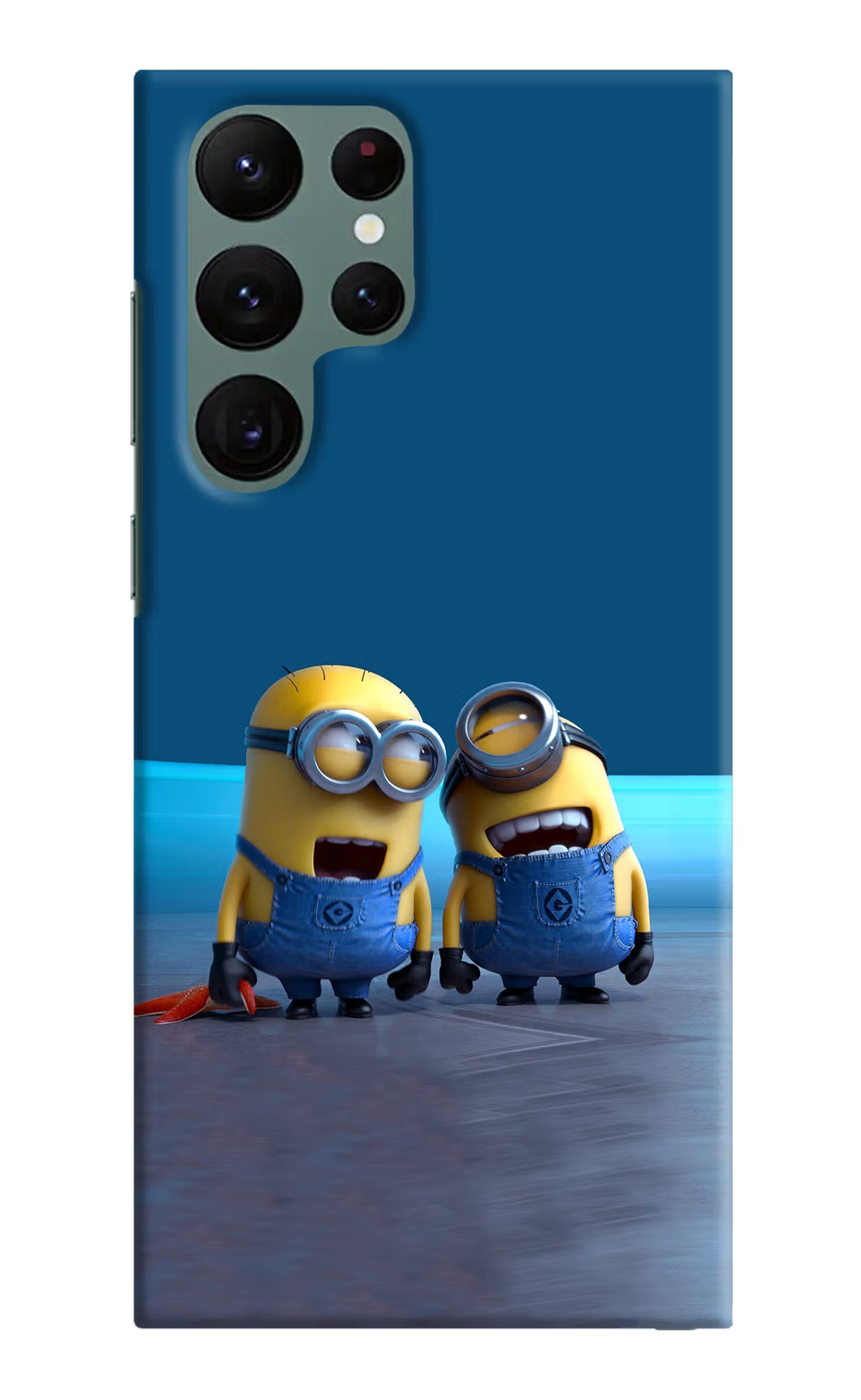 Minion Laughing Samsung S22 Ultra Hard Case Back Cover by Casekaro