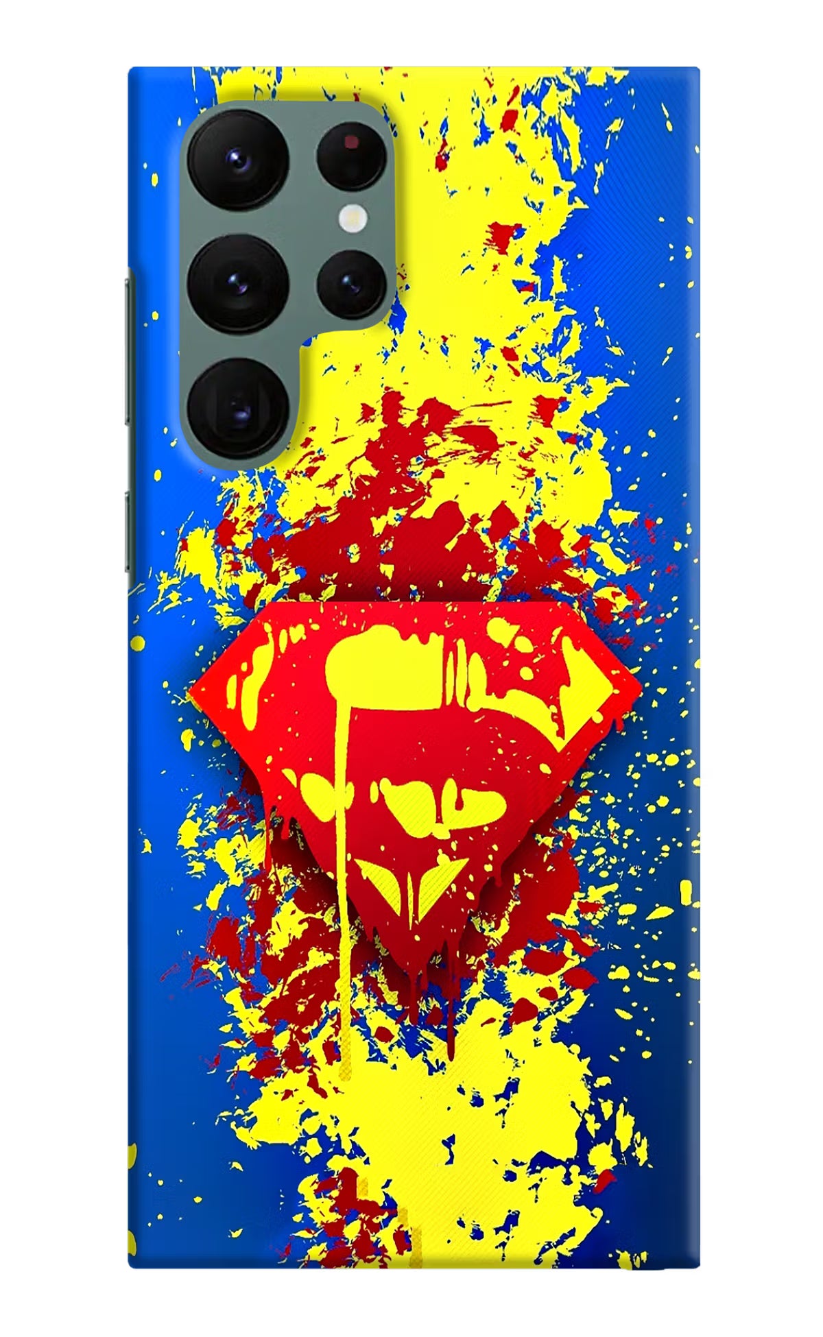 Superman logo Samsung S22 Ultra Hard Case Back Cover by Casekaro