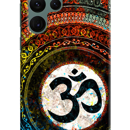 Om Cultural Samsung S22 Ultra Hard Case Back Cover by Casekaro