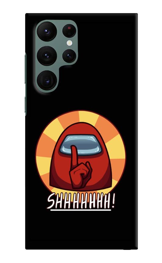 Among Us Shhh! Samsung S22 Ultra Hard Case Back Cover by Casekaro