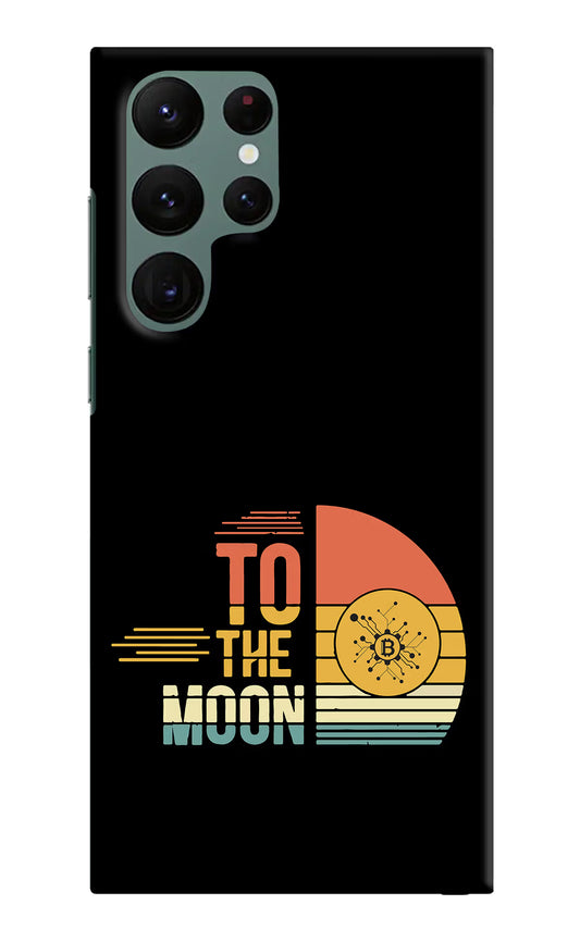 To the Moon Samsung S22 Ultra Hard Case Back Cover by Casekaro