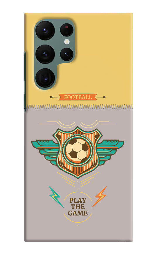 Football Samsung S22 Ultra Hard Case Back Cover by Casekaro