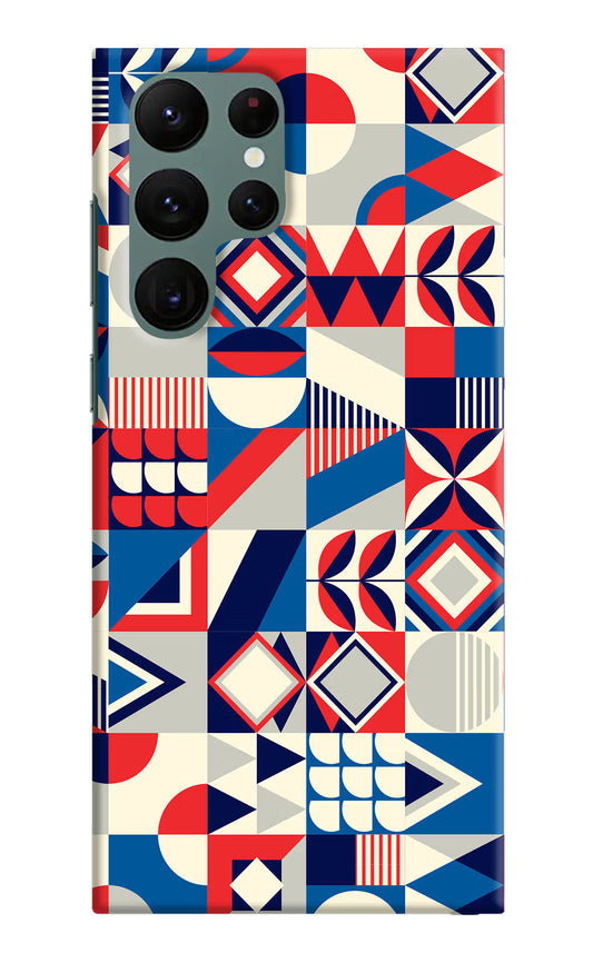 Colorful Pattern Samsung S22 Ultra Hard Case Back Cover by Casekaro
