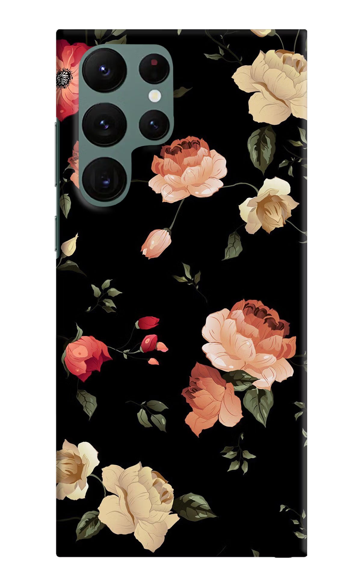 Flowers Samsung S22 Ultra Hard Case Back Cover by Casekaro