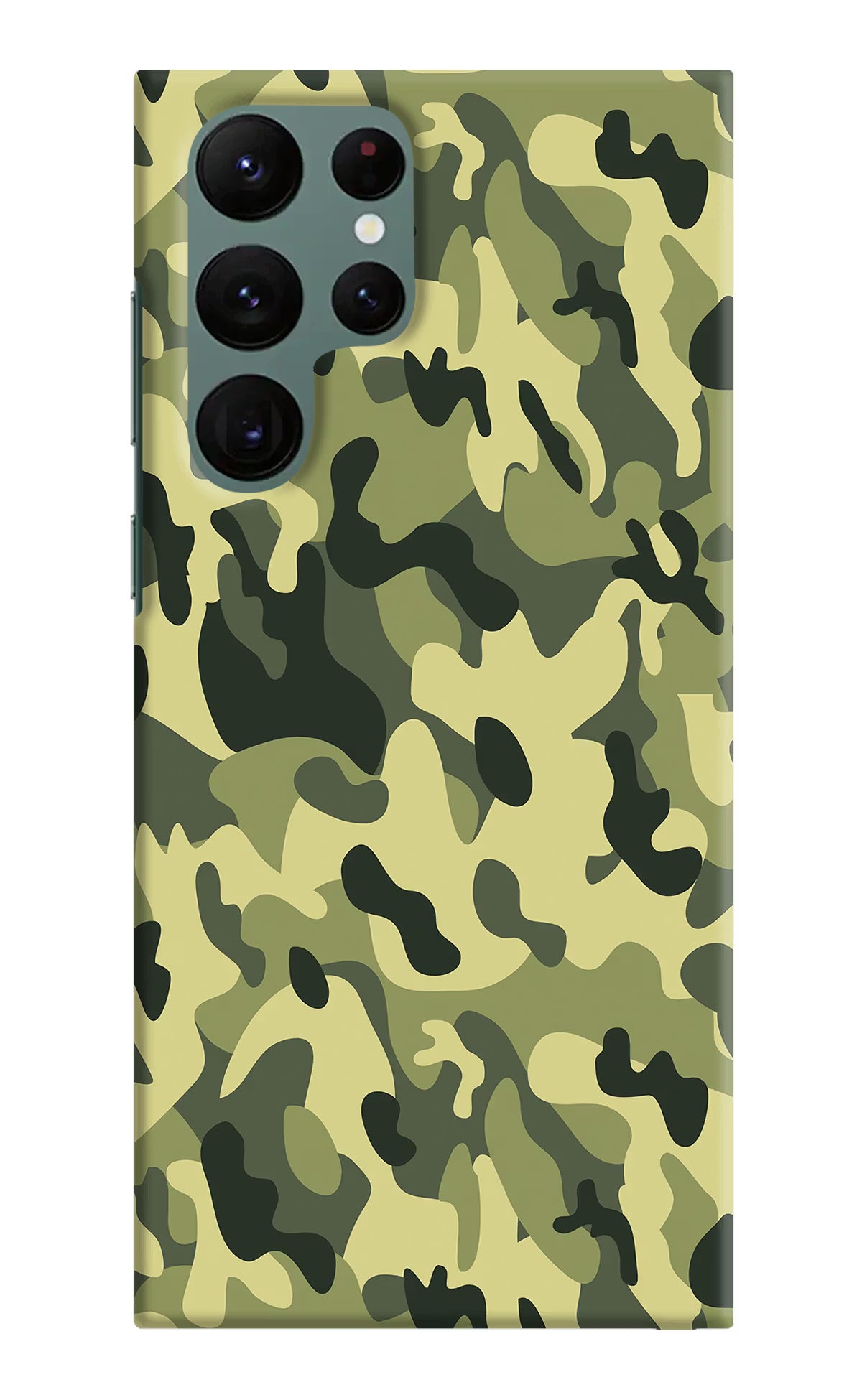 Camouflage Samsung S22 Ultra Hard Case Back Cover by Casekaro