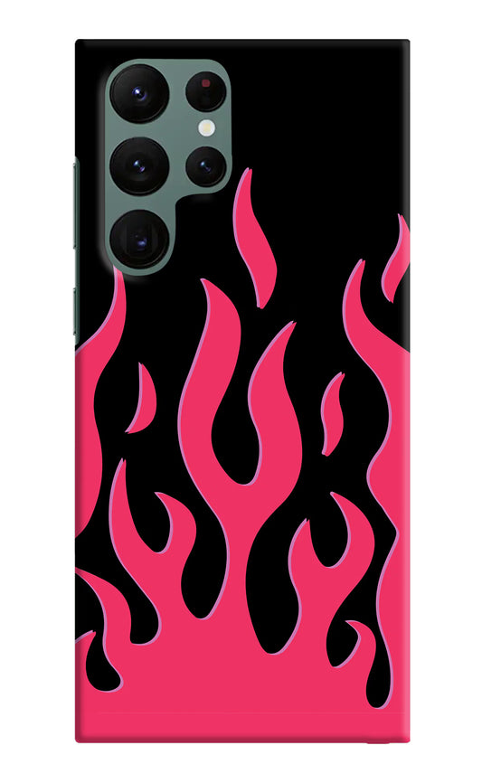 Fire Flames Samsung S22 Ultra Hard Case Back Cover by Casekaro