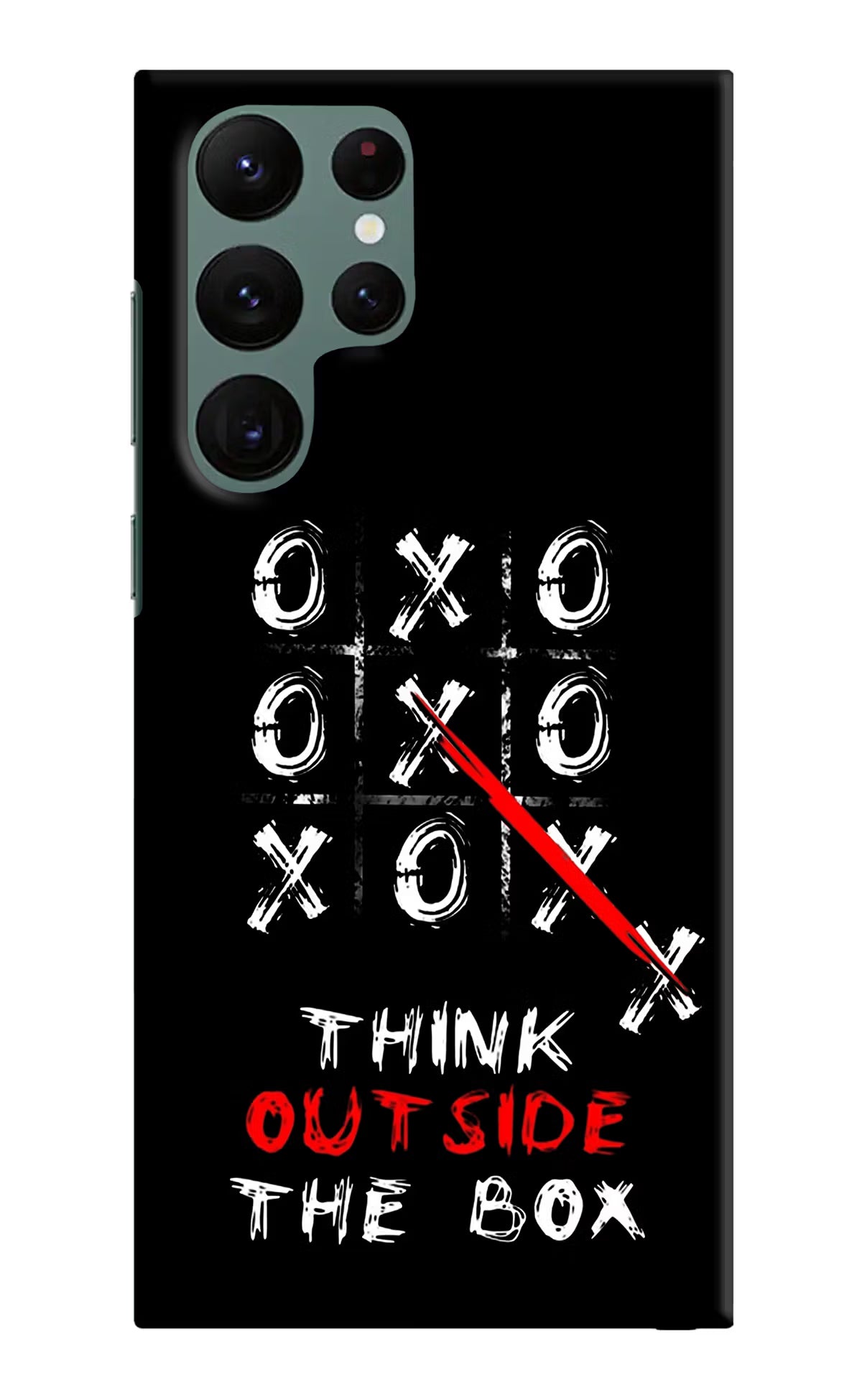 Think out of the BOX Samsung S22 Ultra Hard Case Back Cover by Casekaro