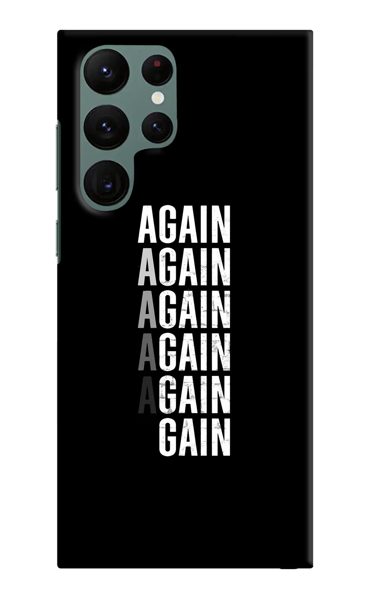 Again Again Gain Samsung S22 Ultra Hard Case Back Cover by Casekaro