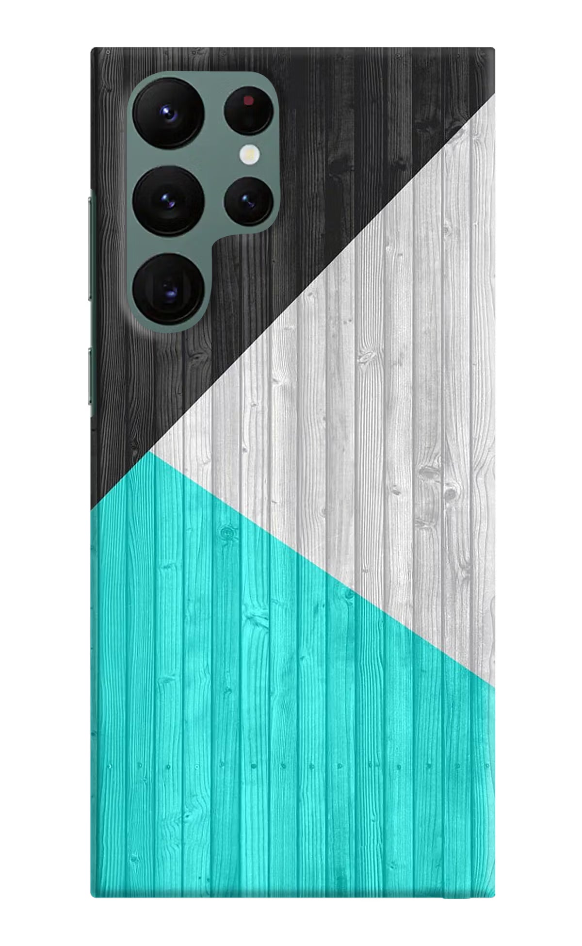 Wooden Abstract Samsung S22 Ultra Hard Case Back Cover by Casekaro