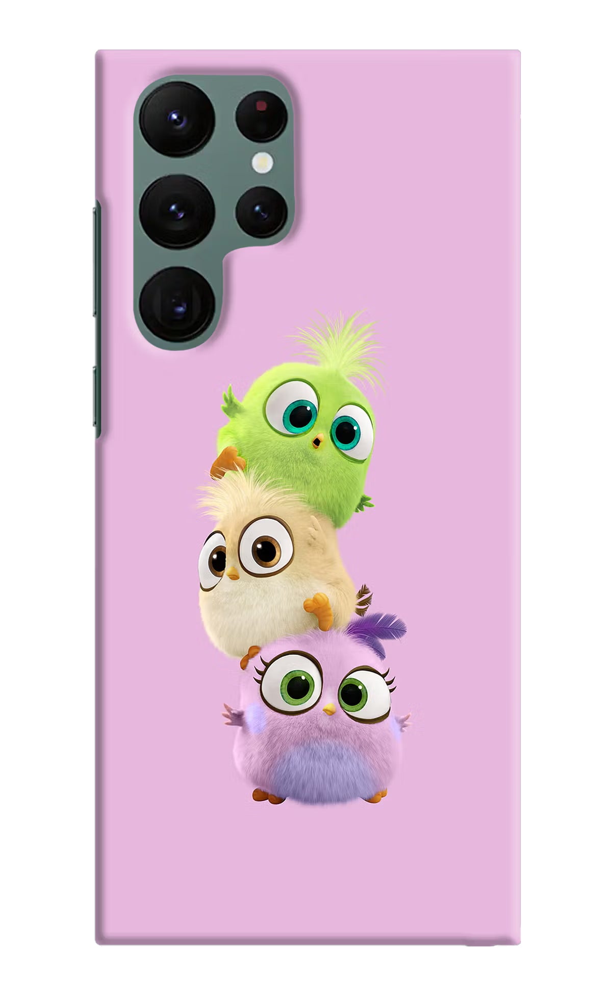 Cute Little Birds Samsung S22 Ultra Hard Case Back Cover by Casekaro