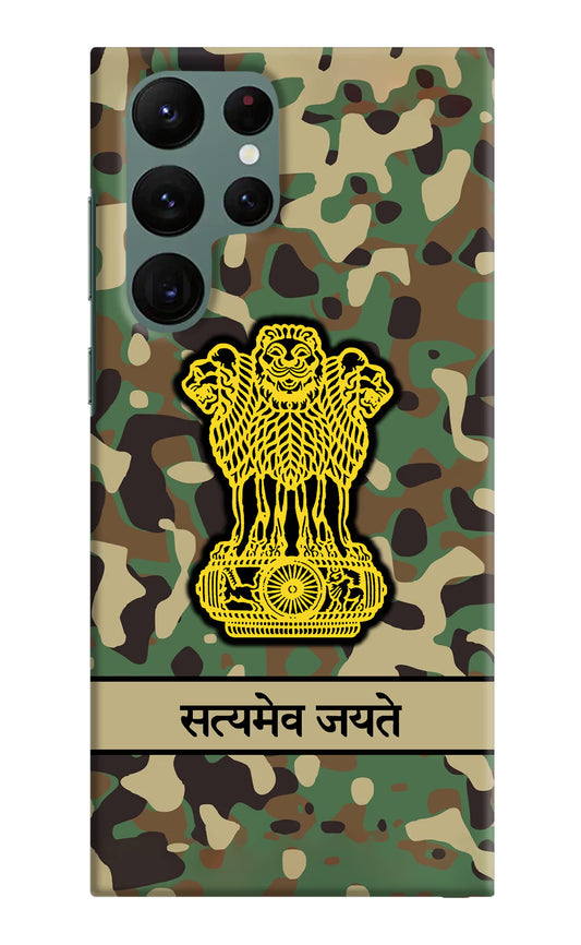 Satyamev Jayate Army Samsung S22 Ultra Hard Case Back Cover by Casekaro