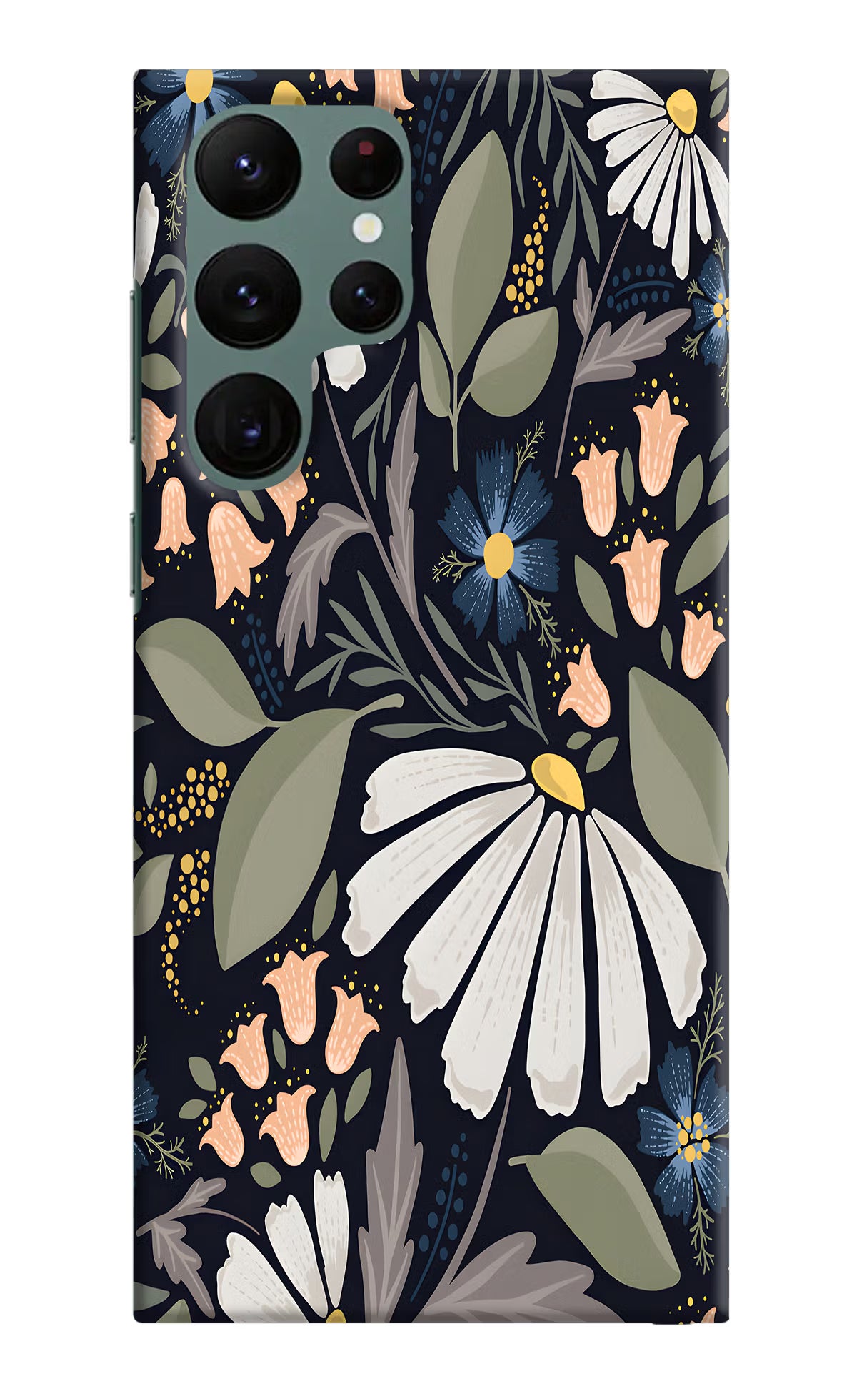 Flowers Art Samsung S22 Ultra Hard Case Back Cover by Casekaro