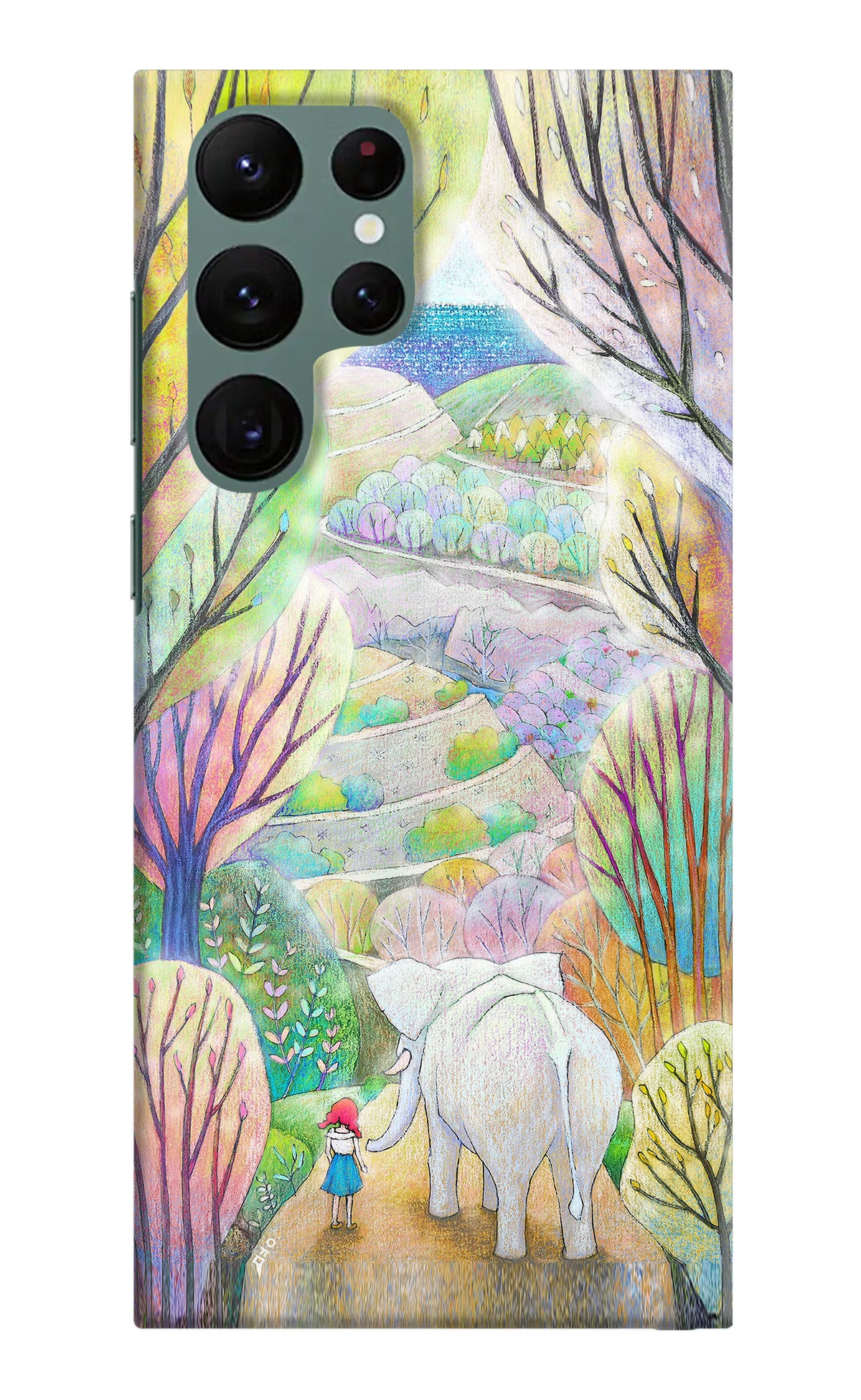 Nature Painting Samsung S22 Ultra Hard Case Back Cover by Casekaro