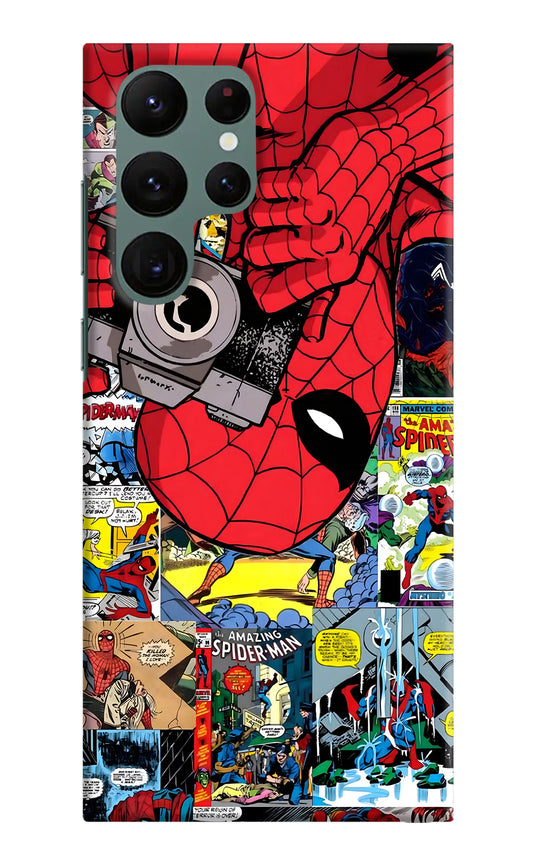Spider Man Samsung S22 Ultra Hard Case Back Cover by Casekaro