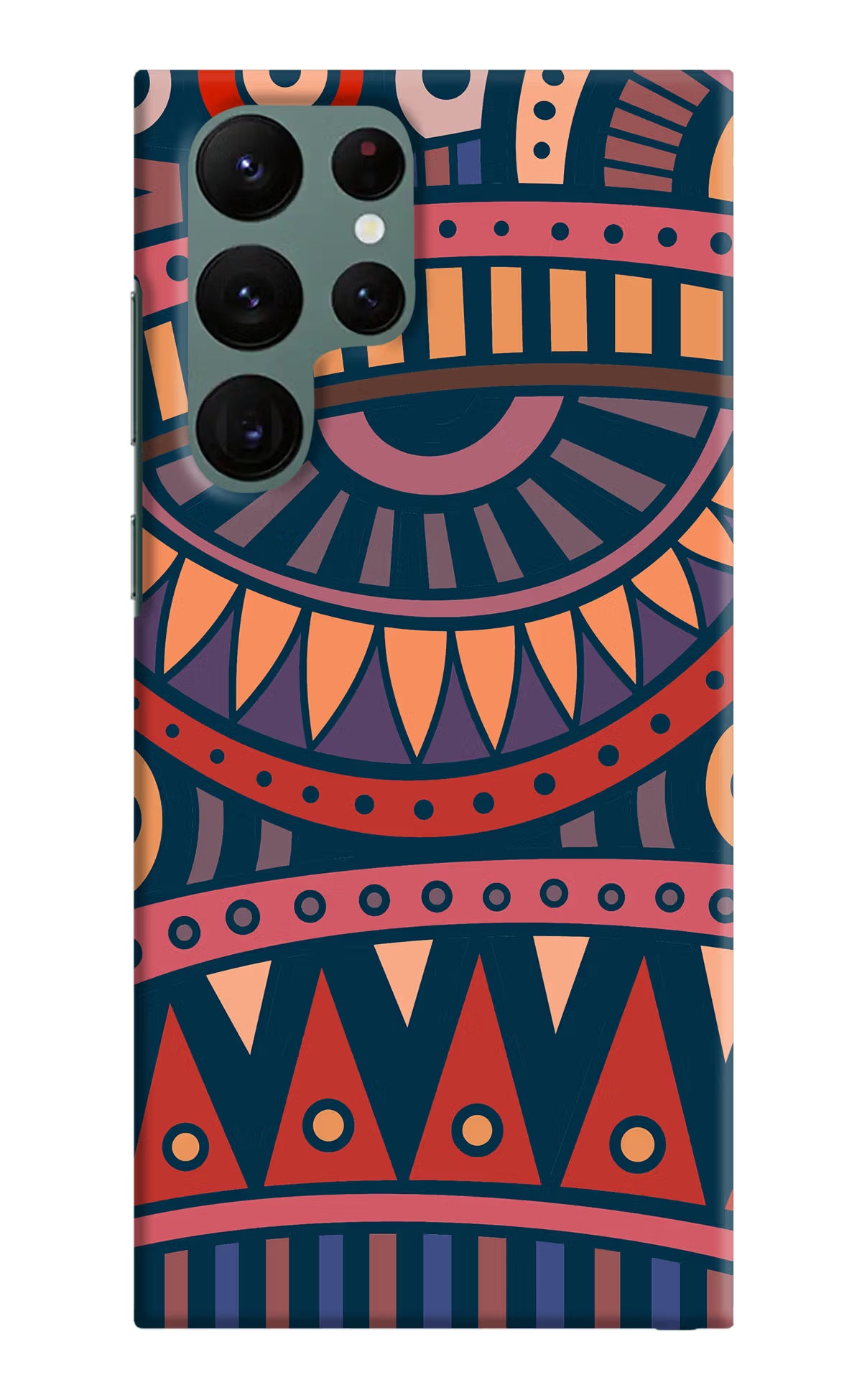 African Culture Design Samsung S22 Ultra Hard Case Back Cover by Casekaro